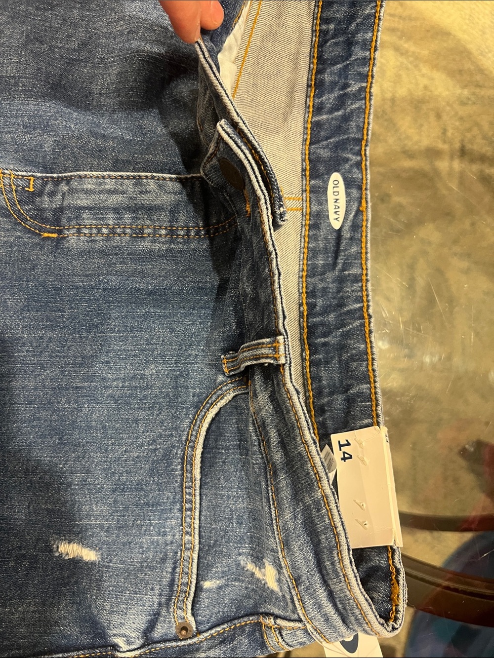 Classic Blue Denim A-Line Skirt NWT  Size 14 - Picture 4 of 5